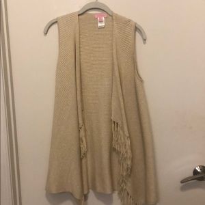 Lilly Pulitzer gold fringe vest
